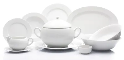 Obrázek produktu pro Thun 1794 jídelní servis, bílý, český porcelán, opál, Thun, 25 d.