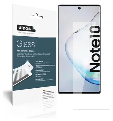 Obrázek produktu pro 2x ochranná fólie pro Samsung Galaxy Note 10 - anti-shock 9H fólie dipos Glass plastové sklo