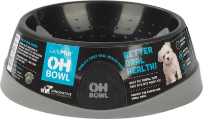 Produktbild von LickiMat Futternapf OH Bowl Dog, Farbe:schwarz, Größe:small - ø 16 cm