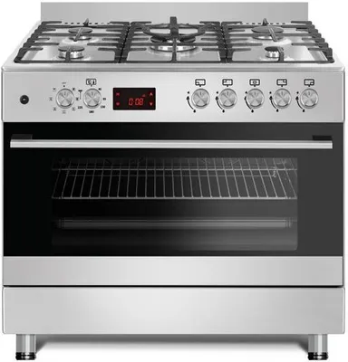 Produktbild von Gasline Gourmet GAG90GOXEL – 90cm Gasstandherd mit 5 Hochleistungsbrennern, Elektro-Backofen Erdgas 20mBar LPG 50mBar