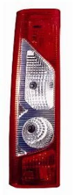 A single red taillight for a van, shown against a white background.