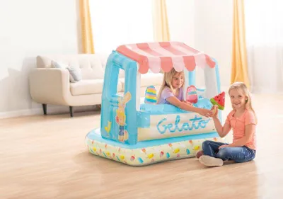 Produktbild von Intex Ice Cream Stand Play House, Aufblasbarer Pool, Kind, Blau, 2,68 kg