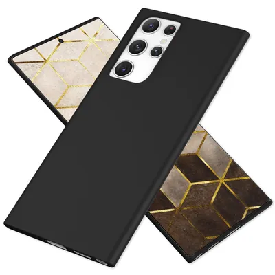 Zdjęcie produktu dla Dla Samsung Galaxy S22 Ultra - wyjątkowo cienkie etui na telefon komórkowy w kolorze czarnym