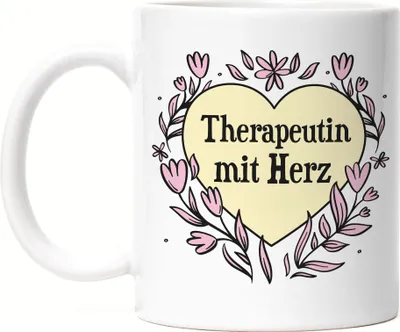 Produktbild von Therapeutin mit Herz Tasse Geschenkidee Zum Danke Sagen Beste Therapeutin