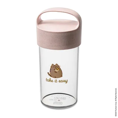 Obrázok produktu pre Koziol Buddy Drink Pusheen Take It Easy fľaša, plastová, organická ružová, 500 ml, 8026711