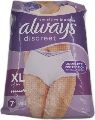 Productafbeelding van always 8001090893277 always Inkontinenzhosen discreet Gr. XL, 7 St.