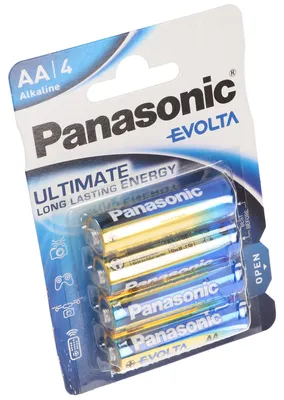 Produktbild von Wentronic LR6 4-BL Panasonic EVOLTA, Einwegbatterie, AA, Alkali, 1,5 V, 4 Stück(e), Beige, Blau