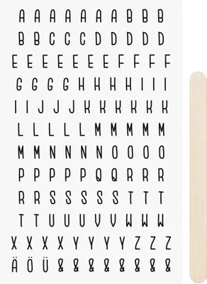 Productafbeelding van Heyda 203780909 RubSticker Buchstaben sw