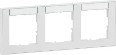 Produktbild von Legrand SEANO+3f Rahmen 765893horizontal m.Beschriftungsfeld (765893)