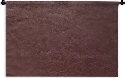 Produktbild von MuchoWow® Wandteppich Wandbehang Hintergrund aus braunem Leder 150x100 cm Tapisserie Dekoration Wandtuch - Waschbar - Tapisserien - Wand-Decke