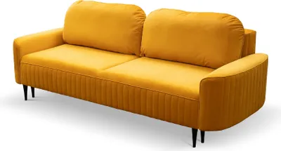 Produktbild von 3-Sitzer Sofa 244 cm mit Schlaffunktion & Bettkasten – Schlafsofa Couch Schlafcouch Wohnsofa, Liegefläche 140x200 cm VENA-DESIGN MÖBEL
