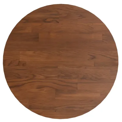 Image de vidaXL Plateau de table rond brun foncé Ø30x1,5 cm Chêne traité