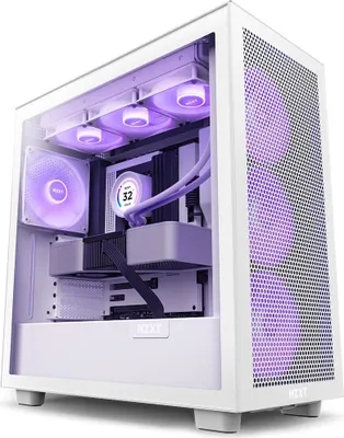 Image de NZXT H7 Flow RGB Midi Tower Blanc