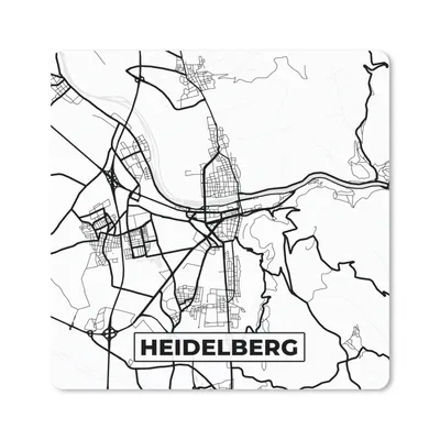 Produktbild von MuchoWow® Mauspad Mousepad Karte - Heidelberg - Stadtplan 30x30 cm - Mousepads - Maus Mat - Pad - Mausunterlage - Gaming