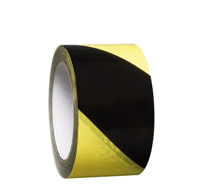 Produktbild von Moravia Bodenmarkierungsband PROline-tape gelb/schwarz selbstklebend 75 mm x 33 m
