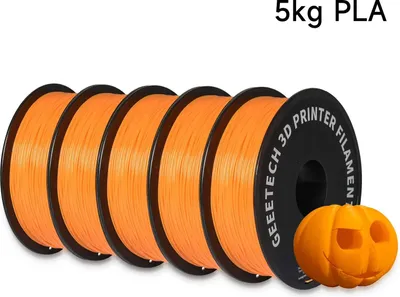 Image de Filament PLA - Filament pour imprimante 3D de 1,75 mm - Tolérance dimensionnelle ±0,03 mm - Longueur 343 m - Orange