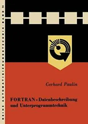 Produktbild von FORTRAN - Datenbeschreibung und Unterprogrammtechnik