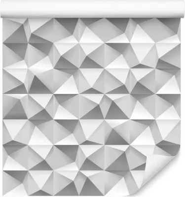 Produktbild von 10m VLIES TAPETE Rolle 3D Effekt Minimalismus Mosaik Geometrie XXL