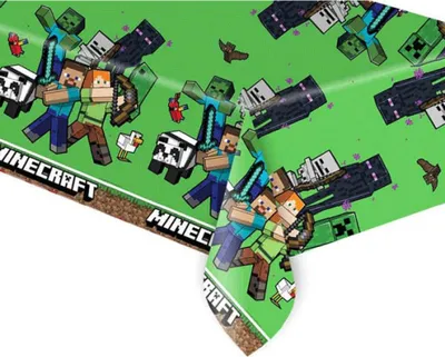 Produktbild von Minecraft Green Kunststoff Tischdecke 120x180 cm