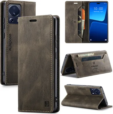 Image de Xiaomi 13 Lite Case, RetroPolyuréthaneLeather Case, Stand and Protective Case for Xiaomi 13 Lite Kupfer