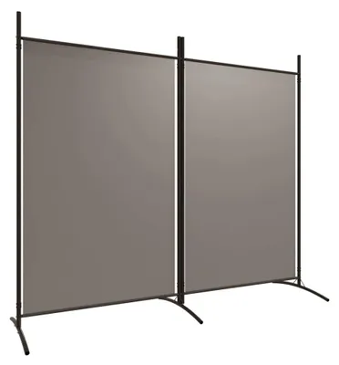Produktbild von vidaXL 2-tlg. Paravent Anthrazit 175x180 cm Stoff