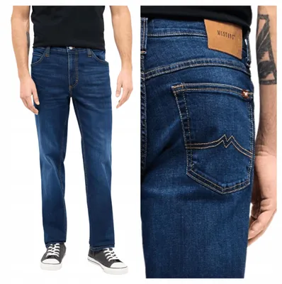 Produktbild von Mustang | Tramper Straight Herrenjeans aus blauem Denim, Größe W32 L32
