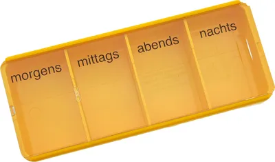Produktbild von Tablettendose gelb
