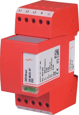 Produktbild von DEHN DEUTSCHLAND DEHN ÜS-Ableiter DEHNrail M 255V 953400 4-polig 953400