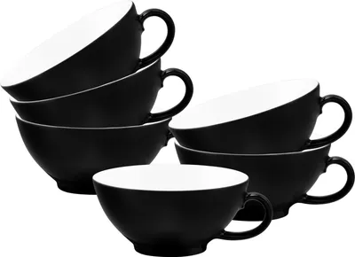 Produktbild von Seltmann Weiden Life Fashion Teetasse 140 ml 6er Set - Glamorous Black
