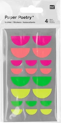 Produktbild von 80 Aufkleber Mund fluoreszierend