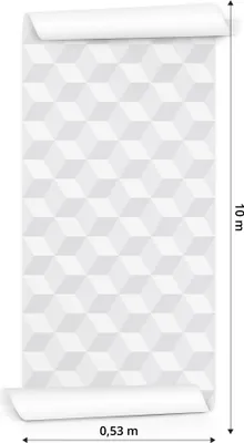 Produktbild von 10 m Rolle Vlies Tapete Modernes geometrisches Muster XXL