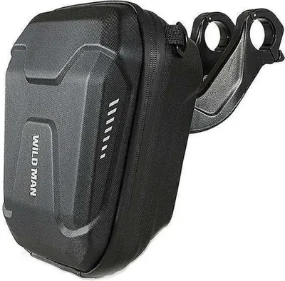 Productafbeelding van WILDMAN fietstassen voor op het stuur, met rits, 3 liter, kleur zwart (E8)