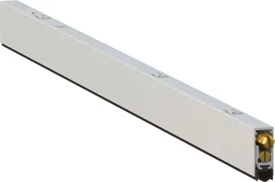 Produktbild von Türbodendichtung T017 automatischer Zugluftstopper für Dreh- und Schiebetüren Länge 872mm, Aluminium natur