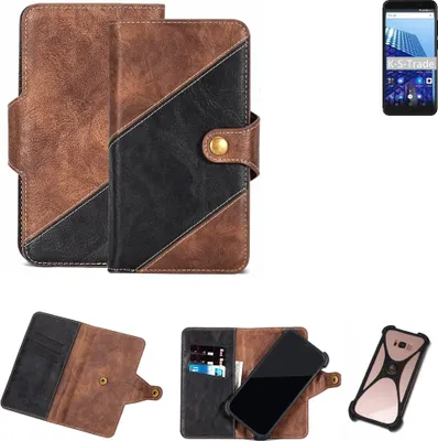 Produktbild von K-S-Trade Handy Hülle Schutz Hülle Schutzhülle Bookstyle Case kompatibel mit Archos Access 57 Handy Cover Hülle Schutztasche 1x