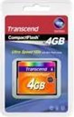 Productafbeelding van Transcend TS4GCF133, 4 GB, CompactFlash (CF), MLC, 50 MB/s (leessnelheid), 20 MB/s (schrijfsnelheid), zwart