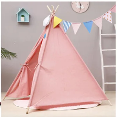 Zdjęcie produktu dla Namiot tipi dla dzieci wigwam domek do zabawy szary 80x80x110 cm do pokoju domu ogrodu