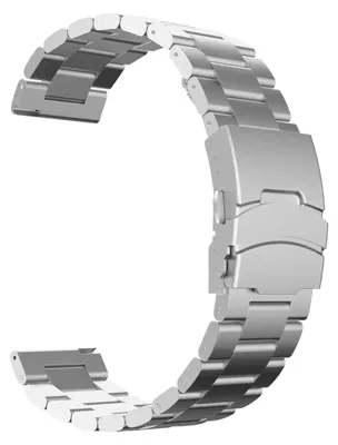 Image de Bracelet de montre intelligent en acier inoxydable - Watch 2 Pro - Fermeture métallique - Argent