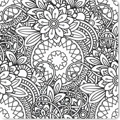 Produktbild von MuchoWow® Mauspad Mousepad Mandala - Zentangle - Muster 20x20 cm - Mousepads - Maus Mat - Pad - Mausunterlage - Desk Mat - Bureauartikeln