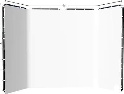 Immagine prodotto di Cavalletto per fotografia, regolabile in altezza, sfondi in tela verde, 240x400cm Bianco