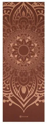 Produktbild von Gaiam - "Go Jogi" Yogamatte, Geschichtet, Sonnenuhr PP8069 (Einheitsgröße) (Rostfarben)