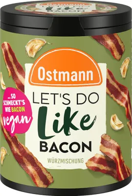 Zdjęcie produktu dla Ostmann Lets Do Like Bacon mieszanka przypraw dla bezmięsnych przyjemności 80g