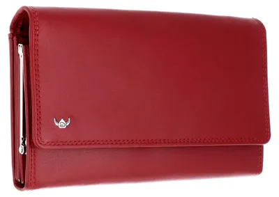 Produktbild von Leder Geldbörse Polo RFID Protect Bügelbörse 2801 Rot dunkelrot