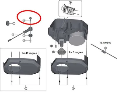 Produktbild von Shimano Speed Sensor Screw L16 Du-e6000 Steps Black One Size