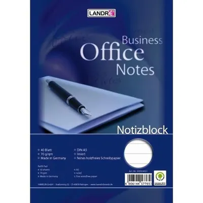 Image de LANDRÉ bloc-notes à spirale, DIN A5, 40 feuilles, ligné