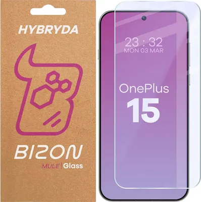 Produktbild von Flexibles Hybridglas für OnePlus 15, Bizon Glass Mule