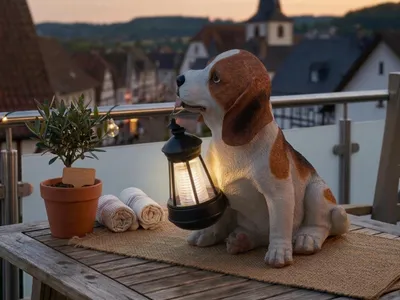 Produktbild von Globo Solarleuchte Kunststoff Braun, 1xLED; 33371