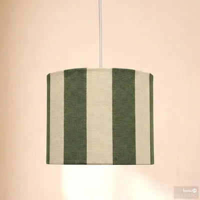 Produktbild von home24 Pendelleuchte - 1-flammig - Eisen / Textil