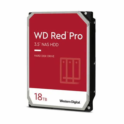 Produktbild von WD Red Pro    8.9cm (3.5") 18TB SATA3 7200  512MB WD181KFGX intern