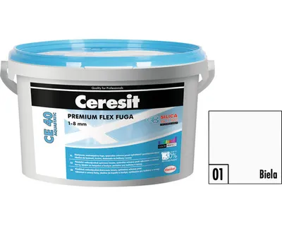Obrázok produktu pre Škárovacia hmota CERESIT CE 40 Aquastatic 2 kg 01 biela