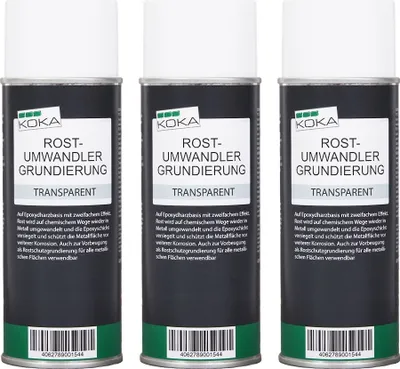 Produktbild von 3x Rostumwandler Grundierung transparent
